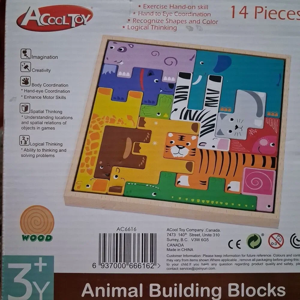Children's Puzzle/Educational Aid-14 Piece Building Blocks Set by ACOOL Toy